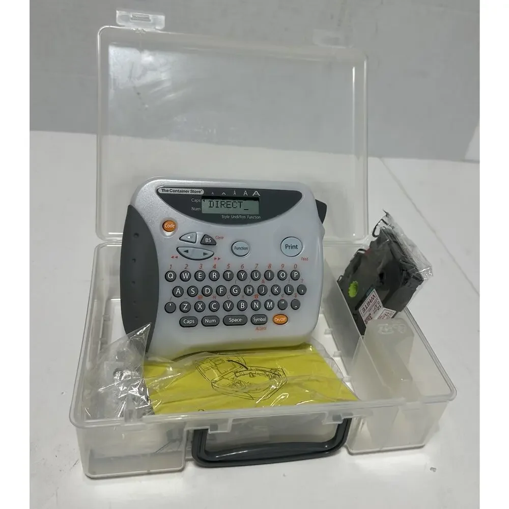 Label Maker W/ 2 Cases Of Ink And The Box - The Container Store Works Excellent